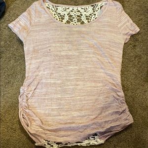Purple tee w/ lace back